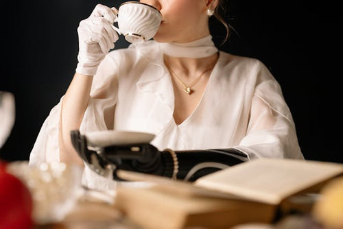 Woman in White Dress Shirt